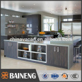 new design modern flat pack kitchen cabinet european kitchen design with stainless steel countertop